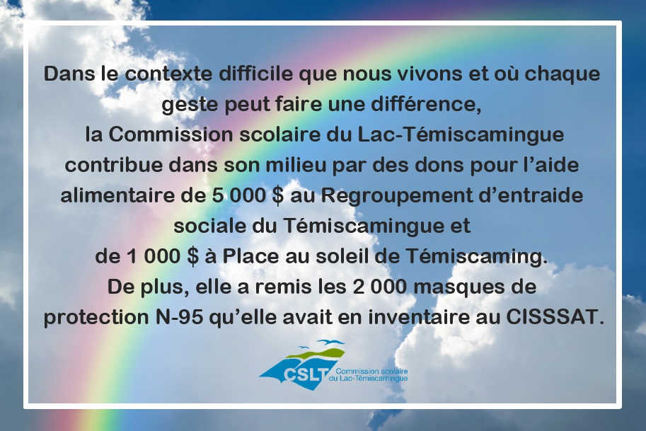 Aide alimentaire et don de masques
